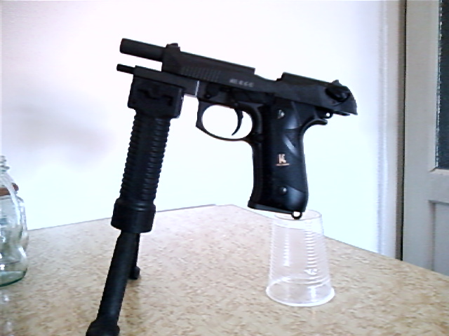 HFC Beretta M9 Antracite Full Metal a Gas, Scarrellante