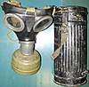 ww2 maschera Tedesca contenitore nero modello classico