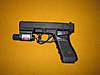 Glock G18 (Cyma) 
Tutto originale tranne batteria Marui 
Laser rosso made in china